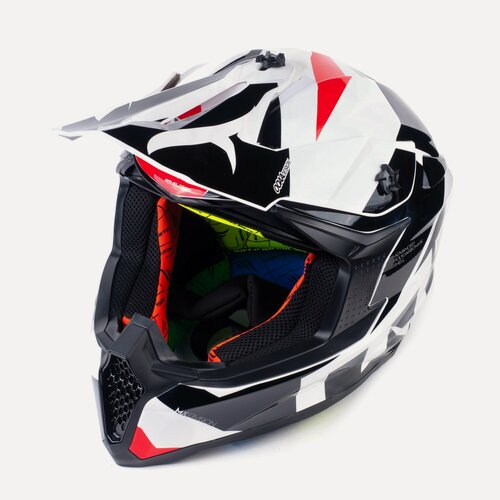 Изображение товара Шлем кроссовый ( мотошлем эндуро ) MT FALCON Crush C1 (XS, глянцевый черный)