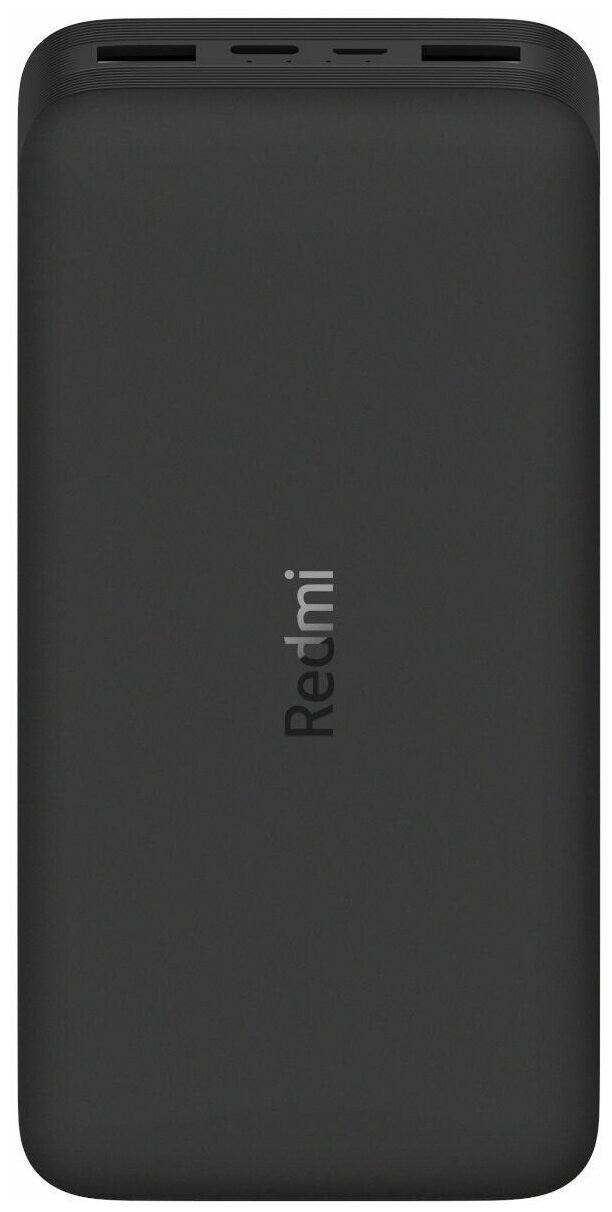 Портативный аккумулятор Xiaomi Redmi Power Bank Fast Charge 20000 mAh черный упаковка: коробка
