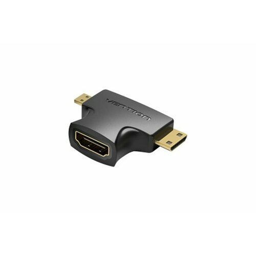 Адаптер-переходник VENTION HDMI 19F/Mini HDMI+Micro HDMI AGFB0