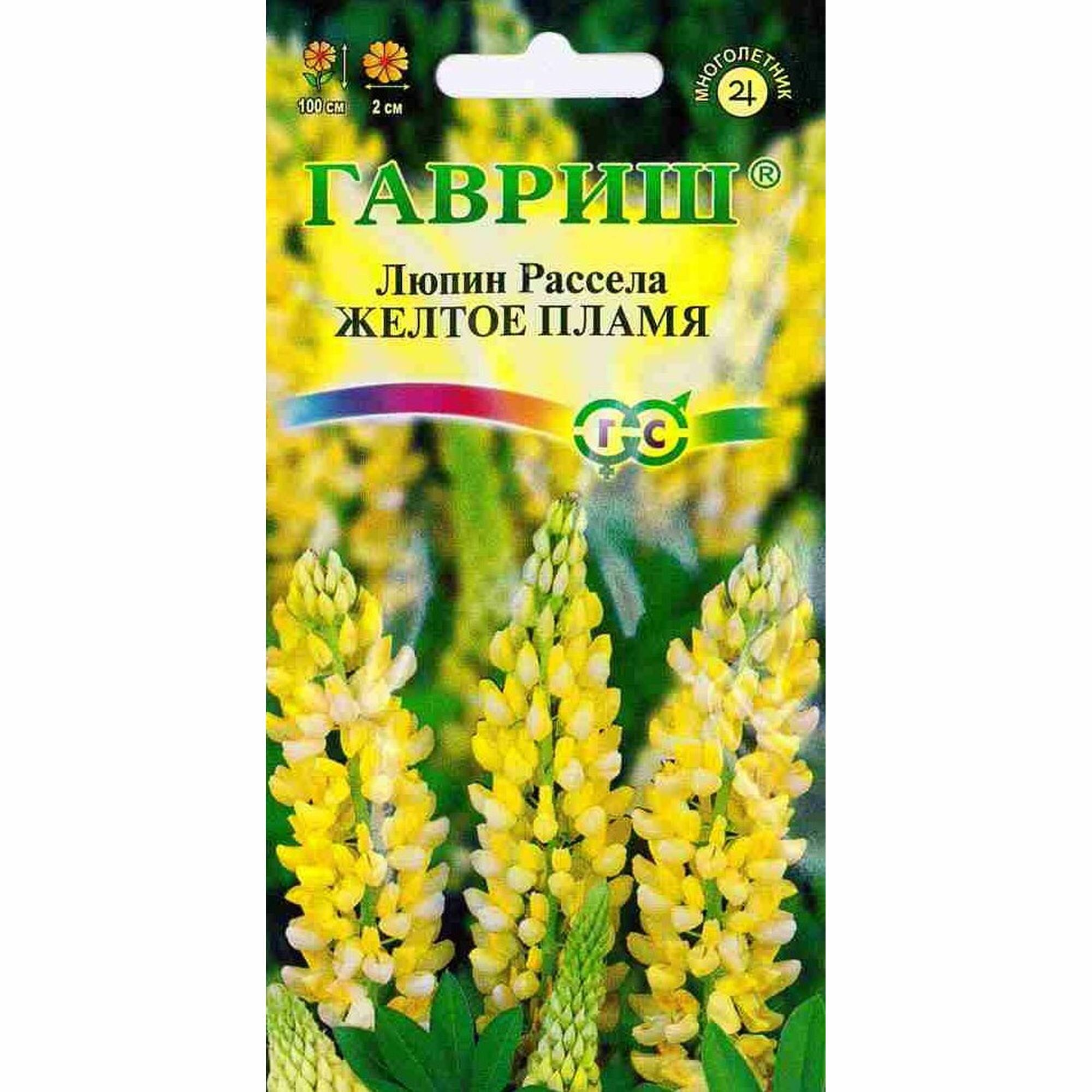 Семена Люпин Желтое пламя многолетние Гавриш 1 пачка - 0.5г семян