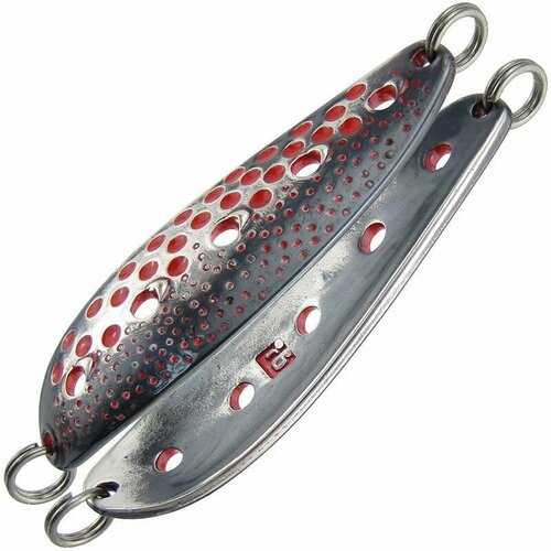 Блесна из латуни на лосося, покрыта золотом и серебром RB Фаворит 42гр - 255