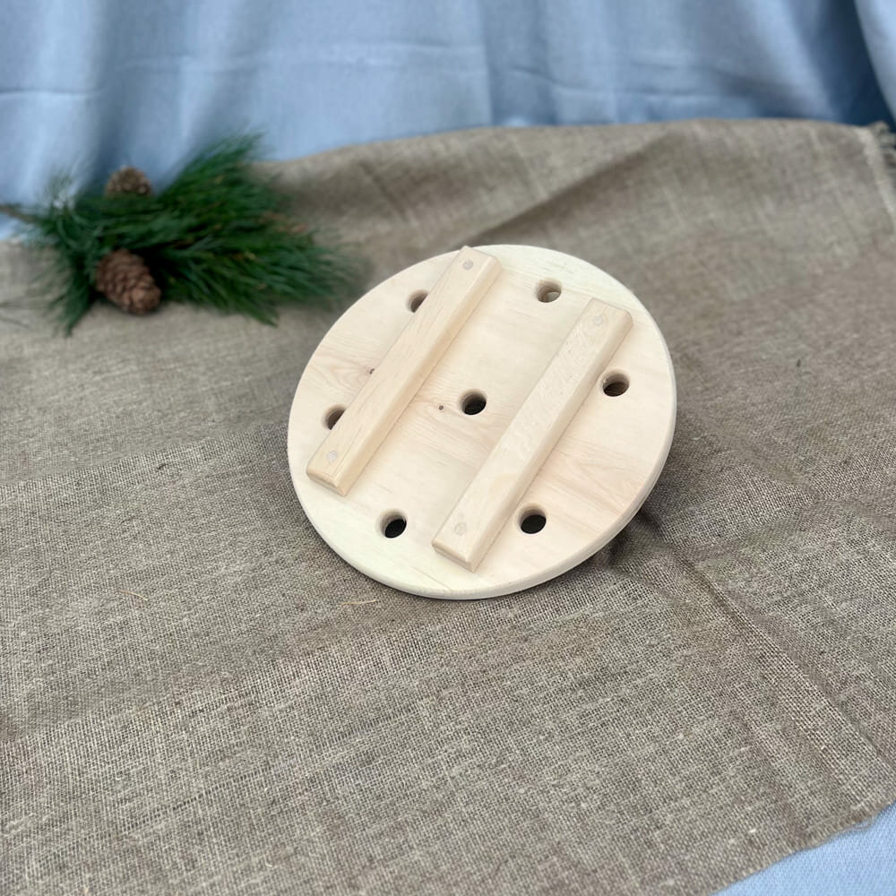 Гнет диаметр 22 см, из дерева кедр, для засолки и квашенья