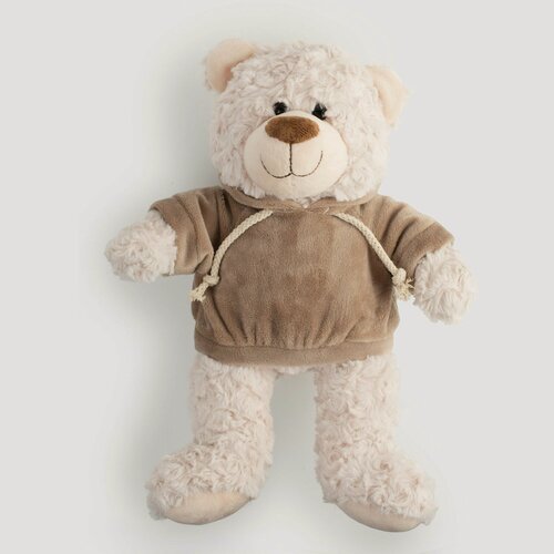 Изображение товара Игрушка, 35 см, мягкая, полиэстер, молочная, Медведь в худи, Bear, Kuchenland