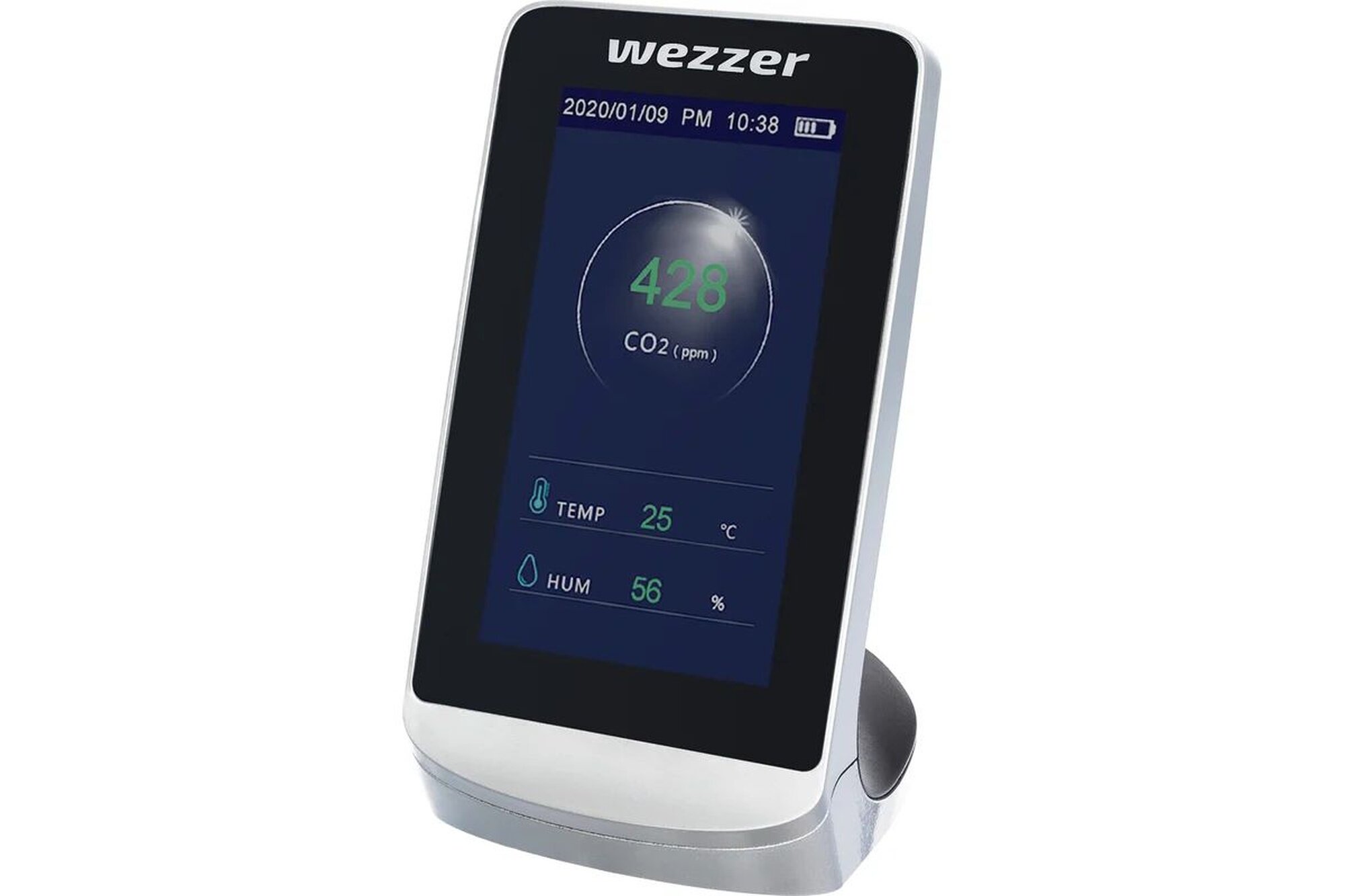 Монитор качества воздуха Levenhuk "Wezzer Air", беспроводной, цветной экран