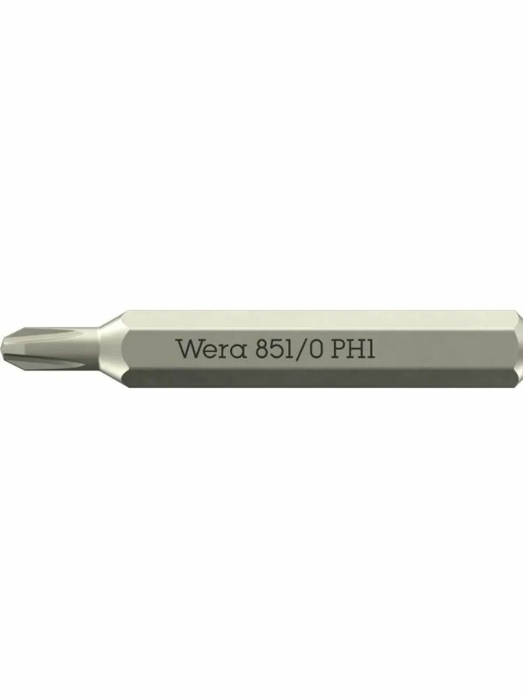 851/0 Micro Phillips Бита крестовая, PH 1 x 30 мм, хвостовик шестигранный 5/32" C4.0 (4 мм)