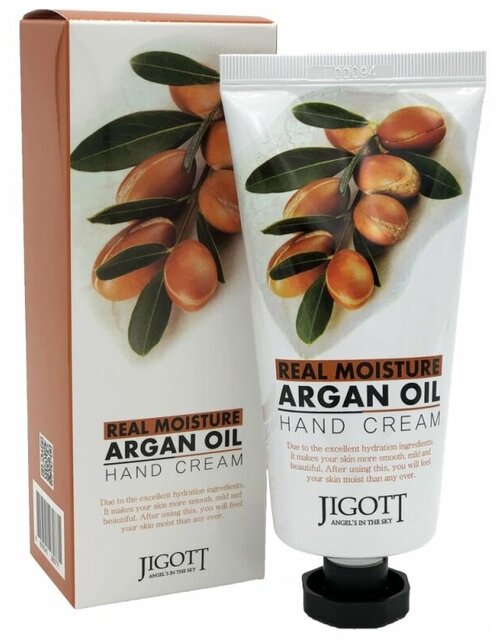 Jigott Увлажняющий крем для рук с аргановым маслом Real Moisture Argan Oil Hand Cream, 100 мл