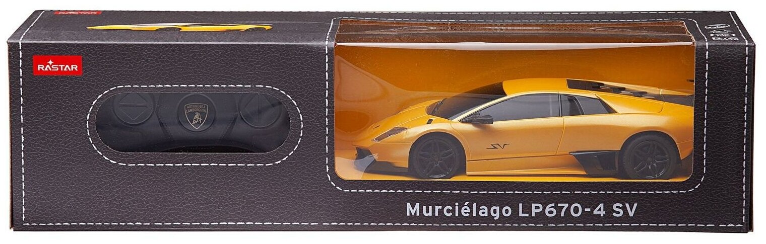 Машина р/у 1:24 Lamborghini Murcielago LP670-4, цвет желтый