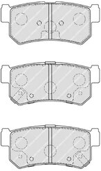 Дисковые тормозные колодки задние Ferodo FDB1937 для Daewoo Korando, Daewoo Musso, Daewoo Rexton, SsangYong Rexton (4 шт.)