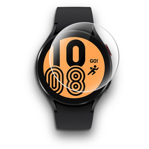 Защитная пленка на Samsung Galaxy Watch 4 (44mm) прозрачная гидрогелевая с олеофобным покрытием силиконовая клеевая основа, комплект 2 шт, Miuko защитная пленка на oppo watch 46 mm прозрачная гидрогелевая с олеофобным покрытием силиконовая клеевая основа комплект 2 шт miuko