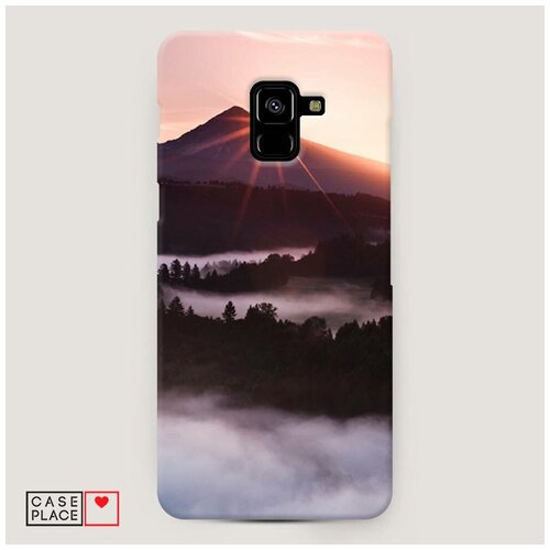фото Чехол пластиковый samsung galaxy a8 plus 2018 горы 3 case place