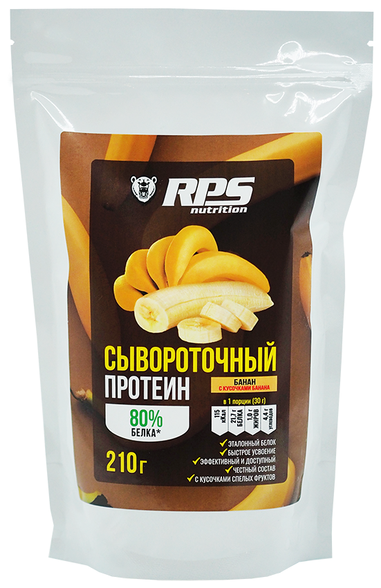 RPS Whey Protein, 210 g, (банан)