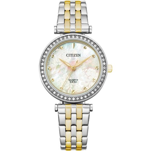 наручные часы citizen basic an8204 59x серебряный золотой Наручные часы CITIZEN, золотой, серебряный