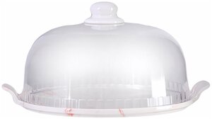 Тортовница LORAINE 29542 <b>с</b> <b>крышкой</b> 25,5 см <span>материал: фарфор, форма: круглая, назначение: для торта</span>