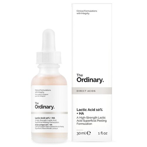 Сыворотка The Ordinary Lactic Acid 10% + HA, 30 мл the ordinary matrixyl 10% ha сыворотка для лица с пептидами 30 мл