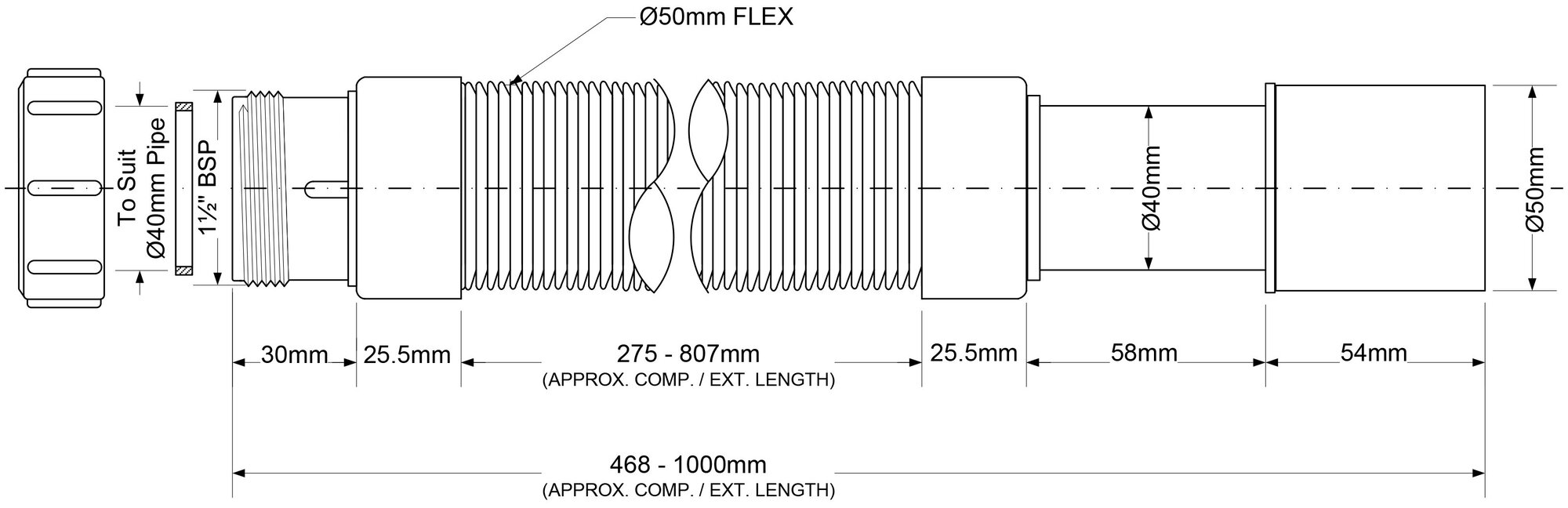 MRMF2C Гофрошланг для сифона McAlpine - фотография № 2