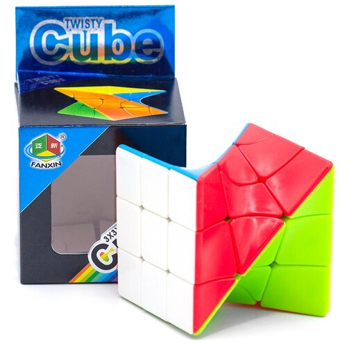 Кубик Рубика FanXin Закрученный 3x3 Twisty Cube Color головоломка fanxin rounded corner 3x3 color