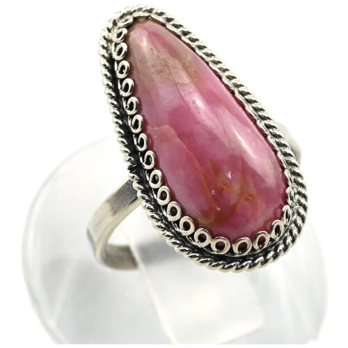 Кольцо Радуга Камня, родонит, размер 16, розовый браслет радуга камня родонит размер 16 см розовый