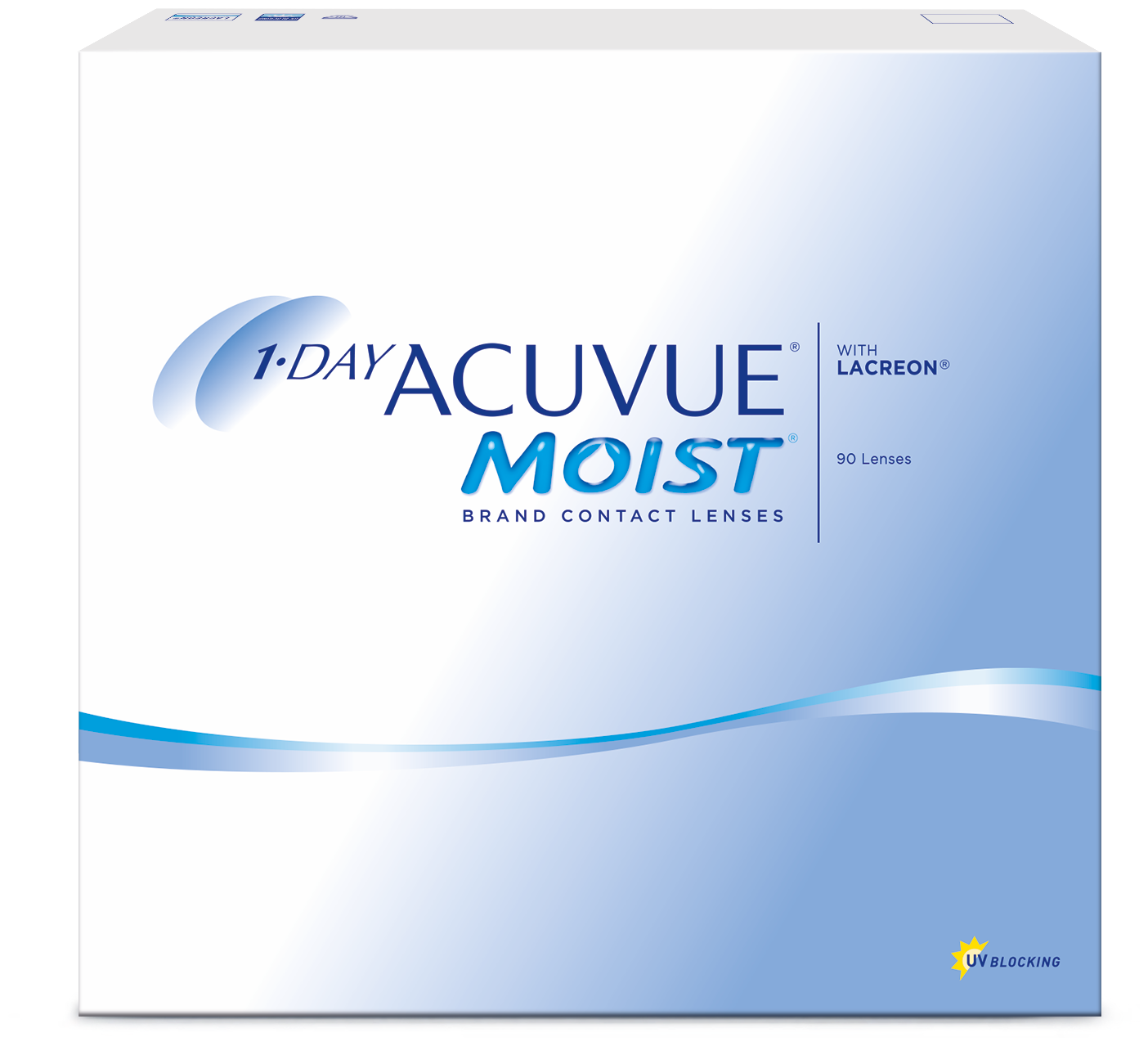 1 DAY ACUVUE MOIST 90 шт -04.50 R 9.0 прозр.