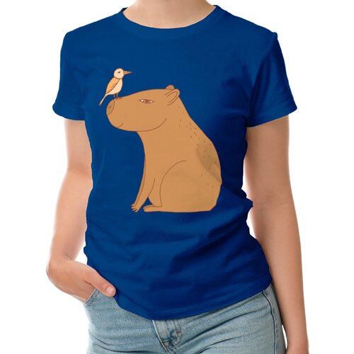 фото Футболка roly, размер l, синий