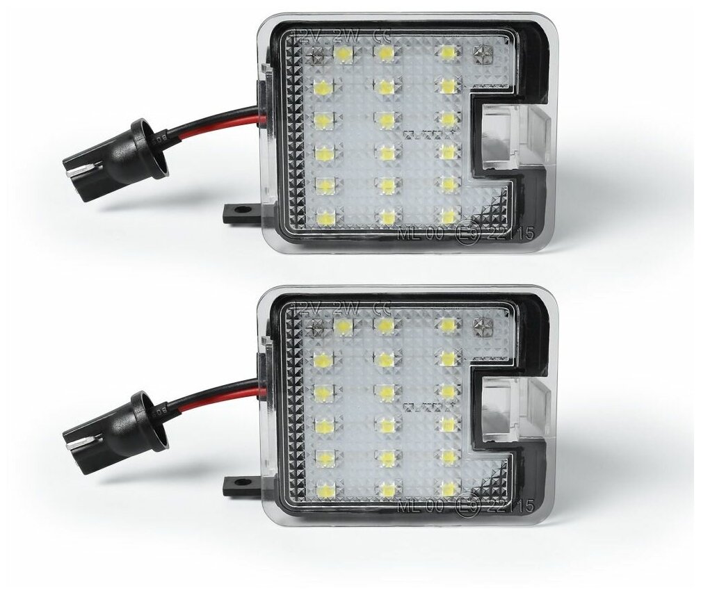 LED подсветка в зеркала Ford Mondeo MK4 Focus Mk3 C Max Kuga S-Max светодиодная 2шт