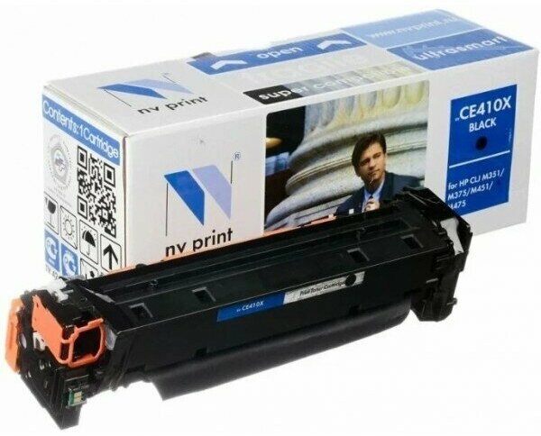 CE410X NV Print совместимый черный тонер-картридж для HP Color LaserJet Pro 300 M351/ M375; Pro 400