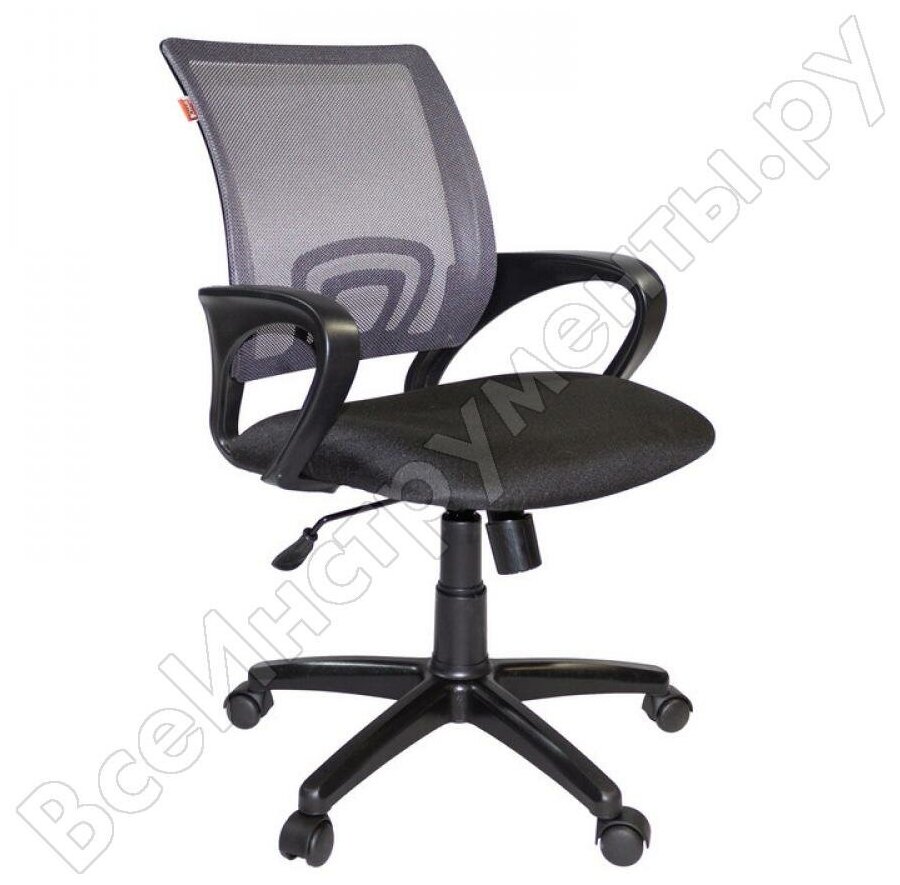 Кресло VT_EChair-304 TC Net ткань черн/сетка серая пластик