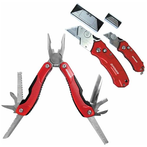 фото Многофункциональный инструмент, 3 предмета zipower 3pc multi-tool set