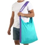 Сумка складная Ticket to the Moon Eco Bag Large (30л Turquoise/Purple - изображение