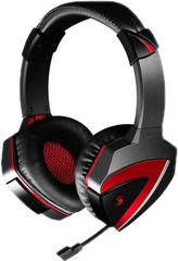 Наушники A4Tech Bloody G500 игровые, с микрофоном, чёрно-красный