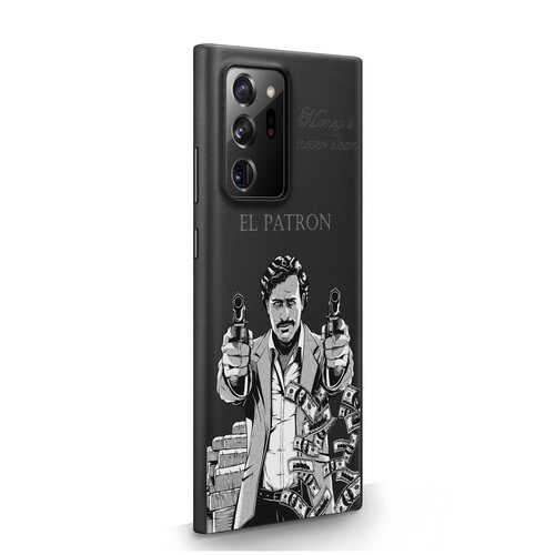 фото Черный силиконовый чехол musthavecase для samsung galaxy note 20 ultra el patron pablo escobar пабло эскобар для самсунг галакси ноут 20 ультра противоударный