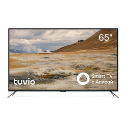 65” Телевизор tuvio Full HD DLED на платформе Яндекс.ТВ, черный.
