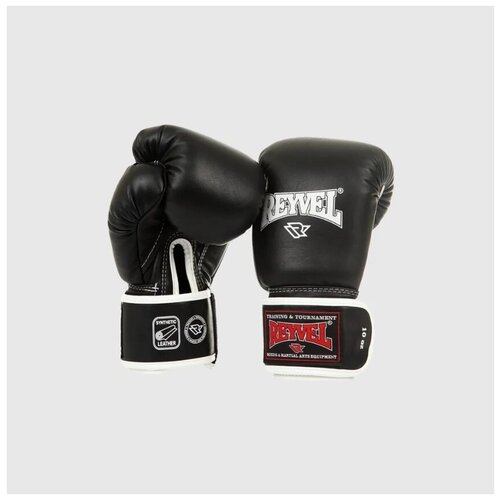 Перчатки боксерские REYVEL, серия 80, 16 унций, черные