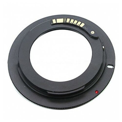 Переходник FOTOROX М42 Canon с чипом, для зеркальных камер Canon EOS, черный