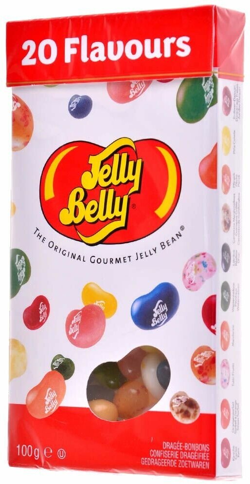 Драже жевательное Jelly Belly Ассорти 20 вкусов 100 г. коробка - фотография № 2
