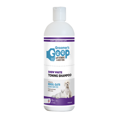 GROOMER'S GOOP отбеливающий тонирующий шампунь 473 мл 1 all systems whitening shampoo шампунь отбеливающий для яркости окраса 250 мл