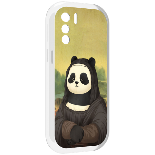 Чехол MyPads панда монализа для UleFone Note 13P задняя-панель-накладка-бампер
