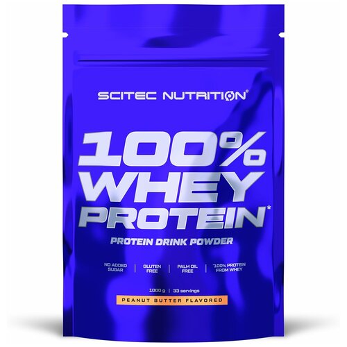 фото Scitec nutrition whey protein (1000 гр.) (арахисовое масло)