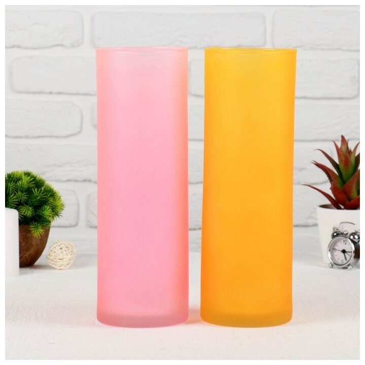 фото Evis Ваза "Трубка" микс матов. h-30см V-2,65мл