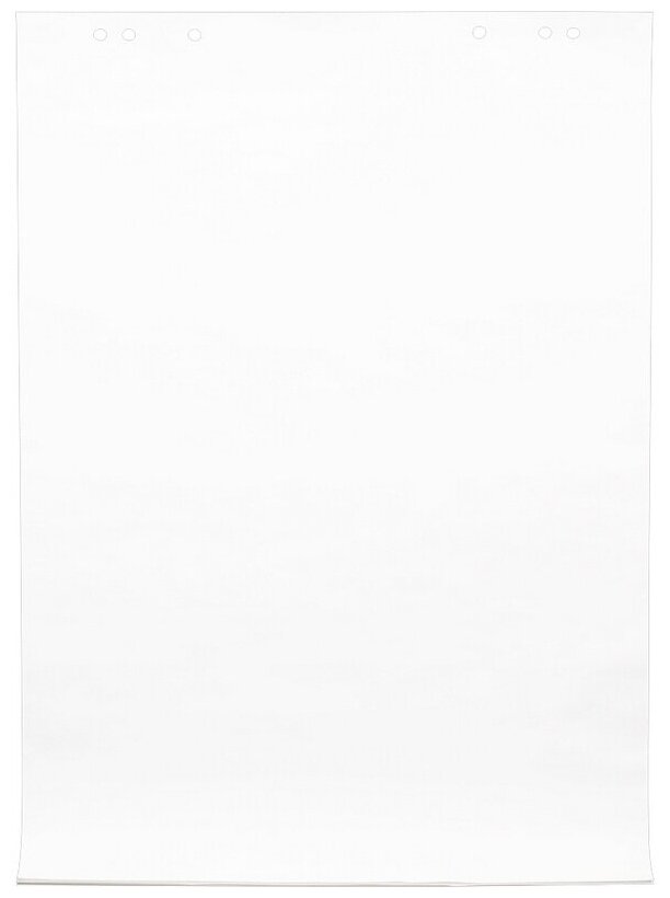 Блок бумаги для флипчартов Attache белый, 67,5*98 см, 10 листов по 80 г (445519)