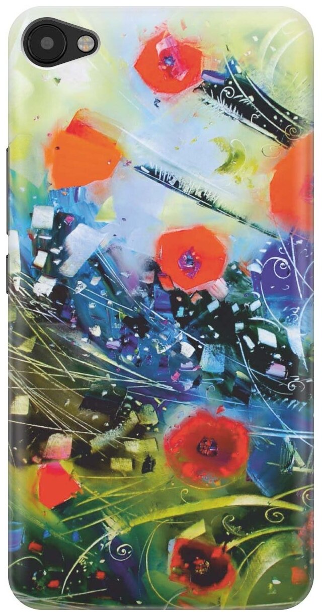 RE: PA Накладка Transparent для Meizu U20 с принтом "Яркие цветы"