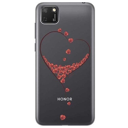 фото Ультратонкий силиконовый чехол-накладка clearview 3d для huawei y5p / honor 9s с принтом "little hearts" gosso