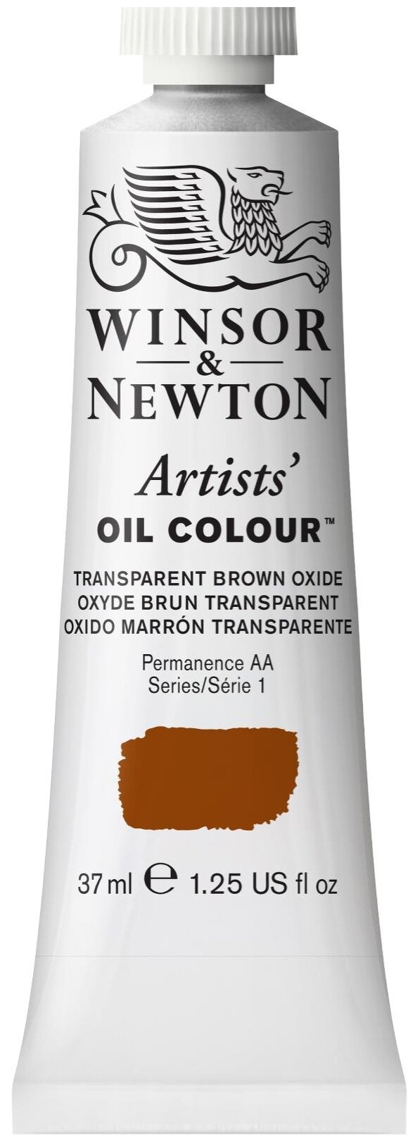 Winsor&Newton Масляная краска Artists', прозрачный коричневый 37мл