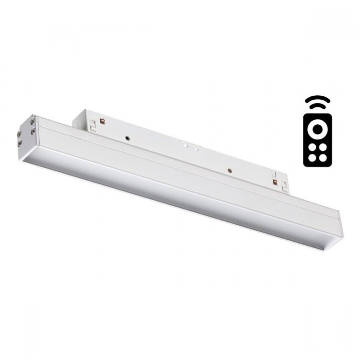 Трековый светильник Novotech Flum 358613, LED, 12Вт, кол-во ламп:1шт, Белый