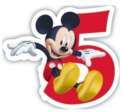 фото Свеча PROCOS Свеча для торта, цифра 2, Микки 83150