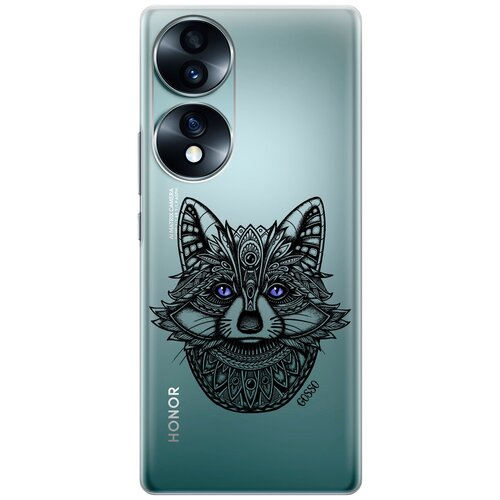 Силиконовый чехол на Honor 70, Хонор 70 с 3D принтом Grand Raccoon прозрачный силиконовый чехол на honor 70 хонор 70 с 3d принтом grand raccoon прозрачный