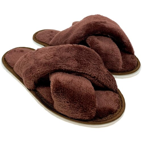 Тапочки  ivshoes С-6ЖВК-МР, текстиль, нескользящая подошва, размер 36-37, коричневый