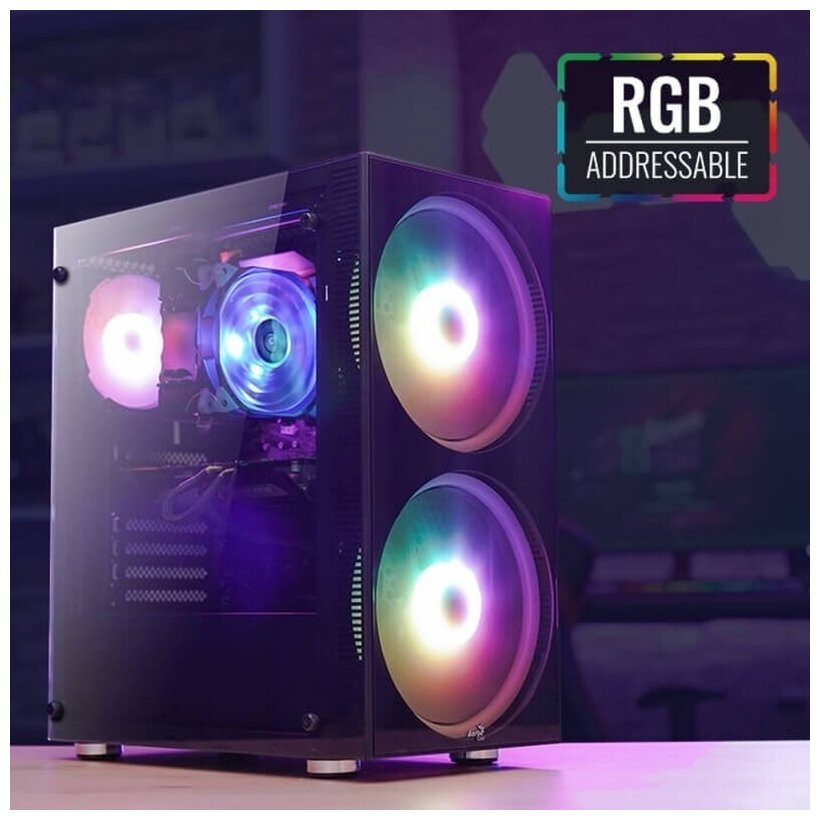 Корпус ATX AEROCOOL , Midi-Tower, без БП, черный - фото №10