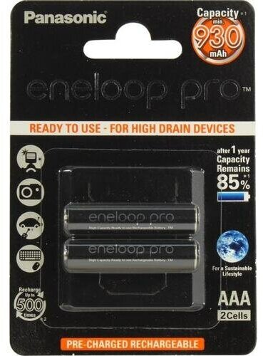 Аккумулятор Panasonic Eneloop Pro BK-4HCDE/2BE