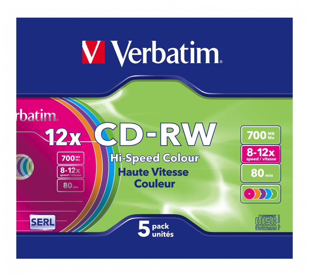 CD-RW набор дисков Verbatim - фото №2