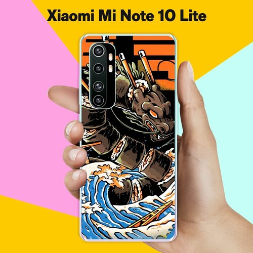 Силиконовый чехол на Xiaomi Mi Note 10 Lite Суши / для Сяоми Ми Ноут 10 Лайт силиконовый чехол на xiaomi mi note 10 lite фиолетовые цветы для сяоми ми ноут 10 лайт